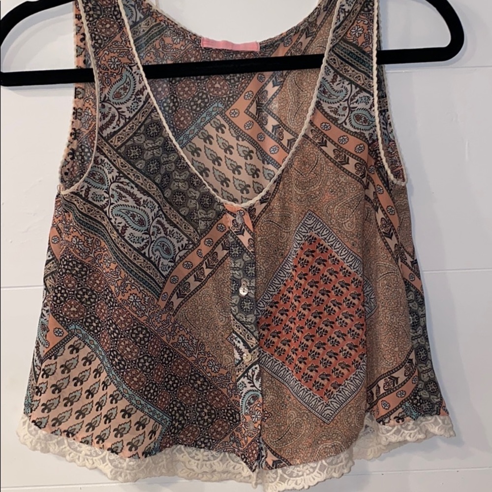 Boho crop top